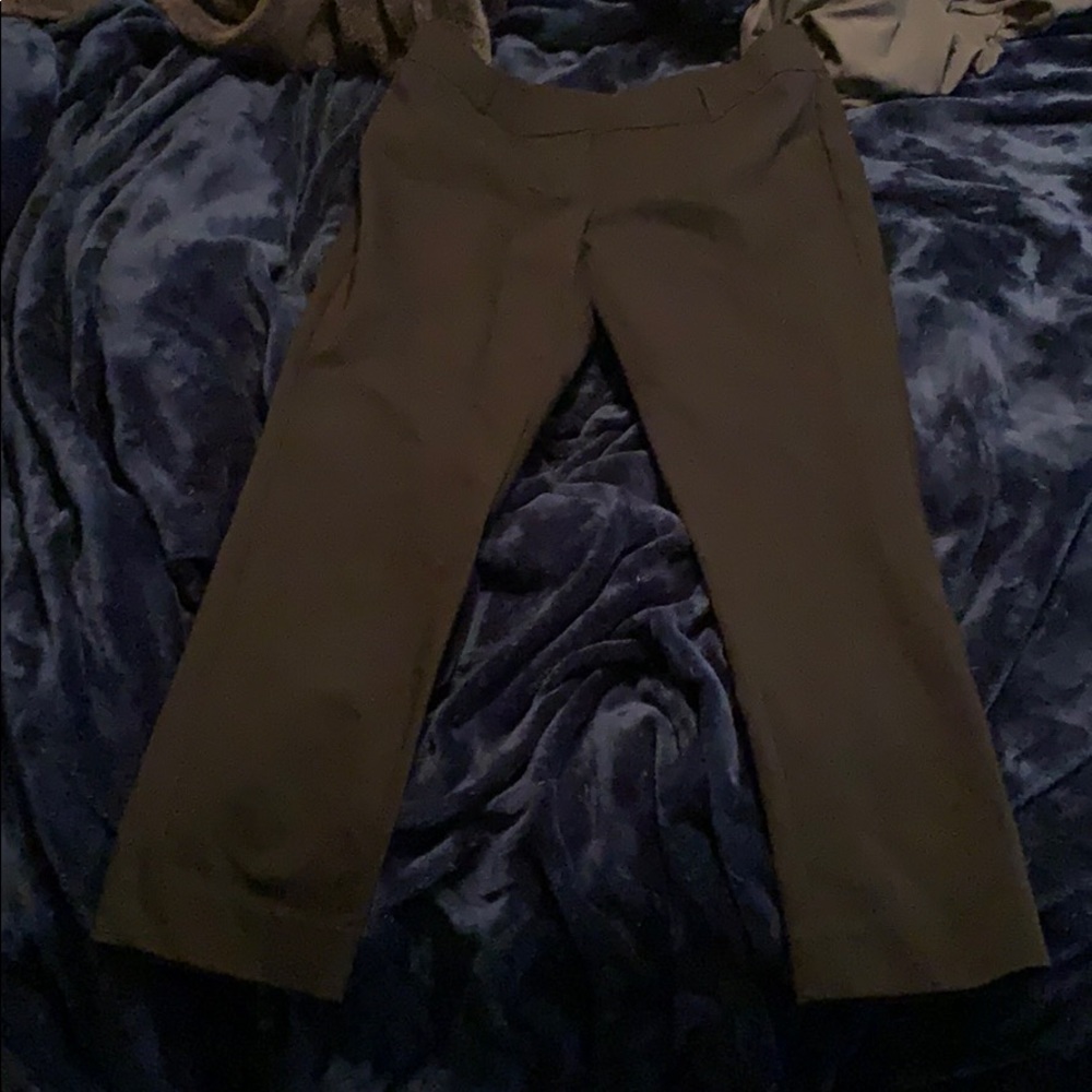 Black ankle dress pants